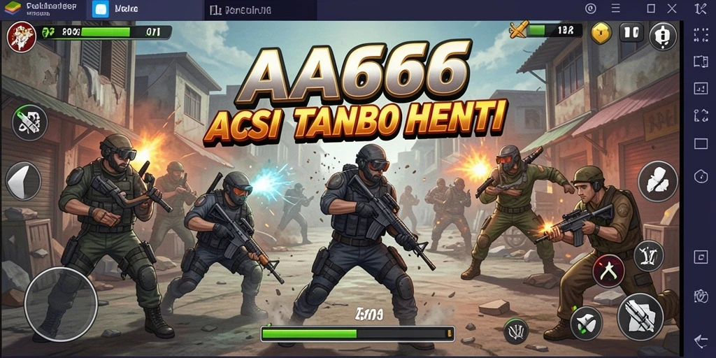 Tampilan gameplay seru dan intens dari <strong>AA666</strong> saat beraksi.