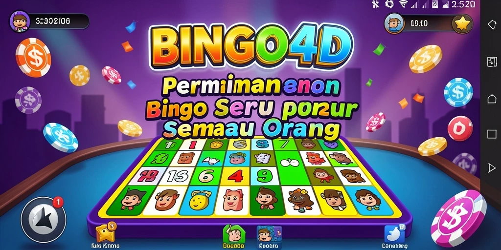 Tampilan screenshot BINGO4D dengan gameplay seru dan interaktif.