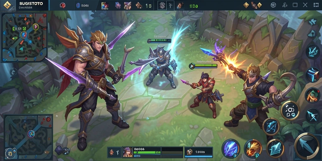 Tangkapan layar gameplay seru di BUGISTOTO menunjukkan pertarungan intens.