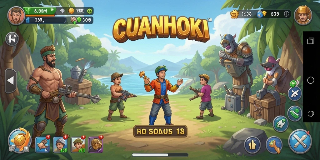 Tampilan gameplay seru dari CUANHOKI yang menghibur.