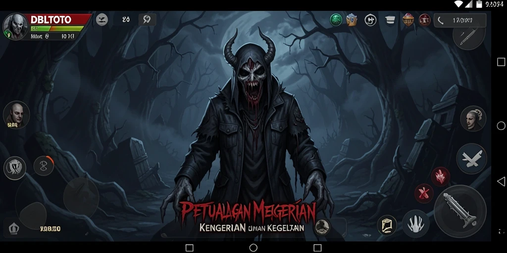 Tampilan menegangkan dari gameplay DBLTOTO yang penuh teror.