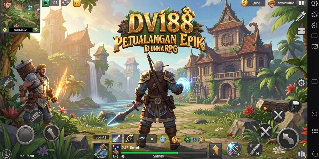Tangkapan layar gameplay RPG yang mengasyikkan di DV188.