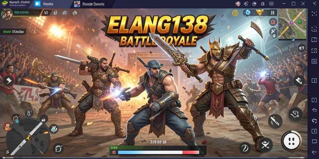 Gameplay seru ELANG138 dalam pertarungan Battle Royale.