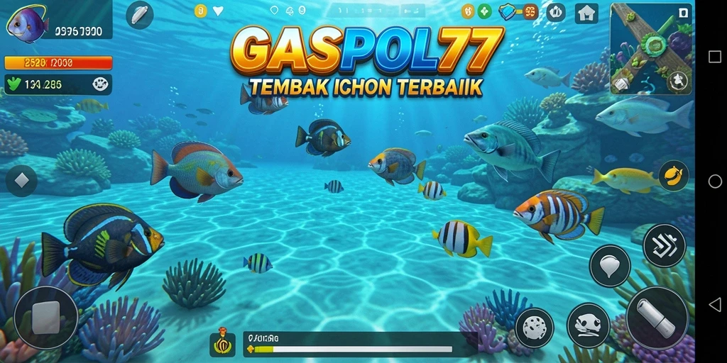 Gameplay GASPOL77 yang seru dan menegangkan saat menembak ikan.