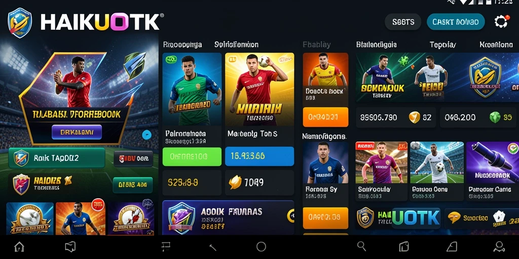 Screenshot HAIKUOTK menampilkan fitur taruhan olahraga yang interaktif dan informatif.
