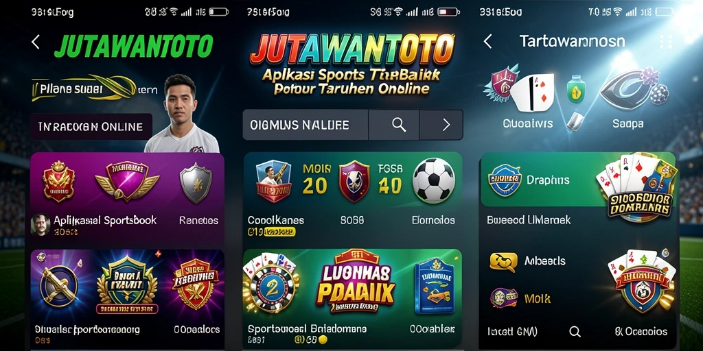 Tampilan gameplay menarik dari aplikasi Sportsbook JUTAWANTOTO.