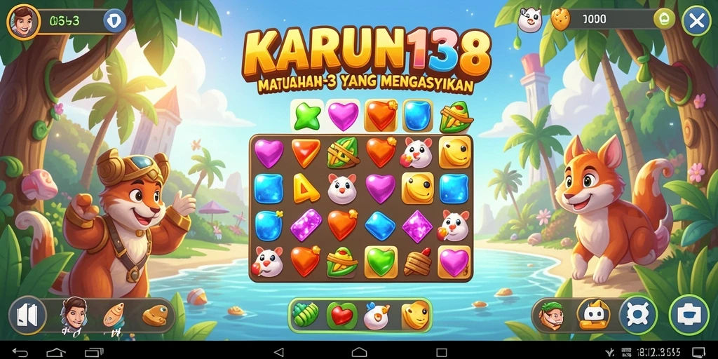 Tampilan gameplay <strong>KARUN138</strong> yang seru dan penuh warna.