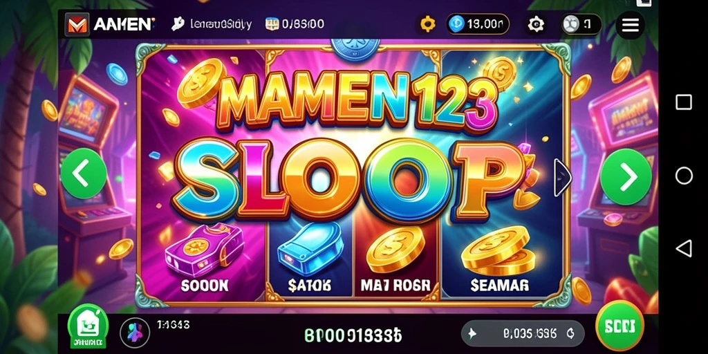 Tampilan menarik dari gameplay MAMEN123 yang seru.