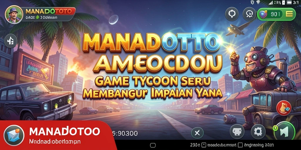 Tangkapan layar gameplay MANADOTOTO menunjukkan Anda mengelola bisnis dengan cerdas.