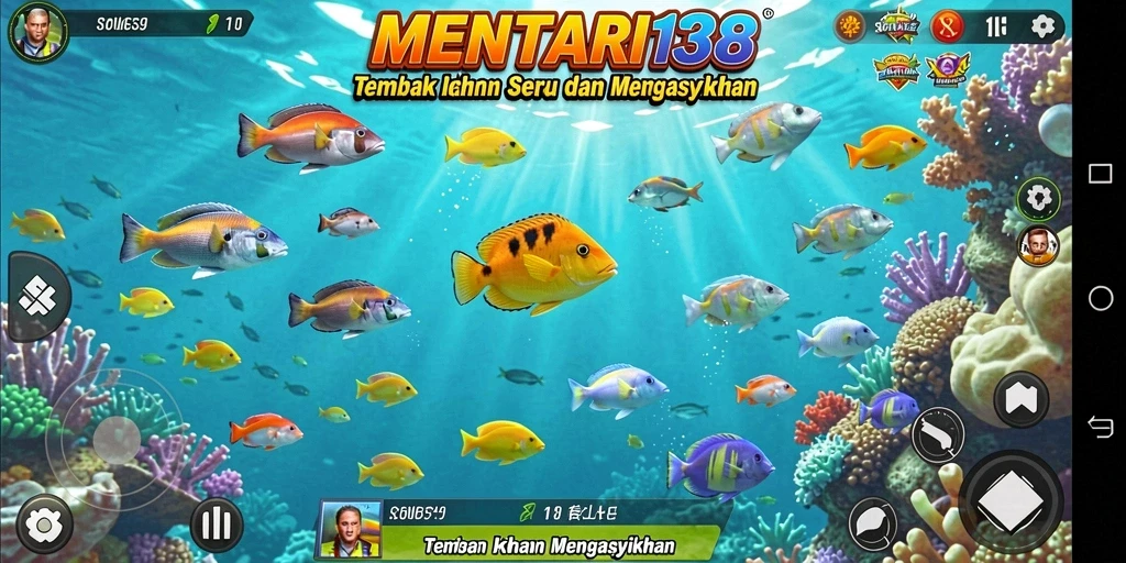 Gameplay seru dari MENTARI138 saat menangkap ikan.