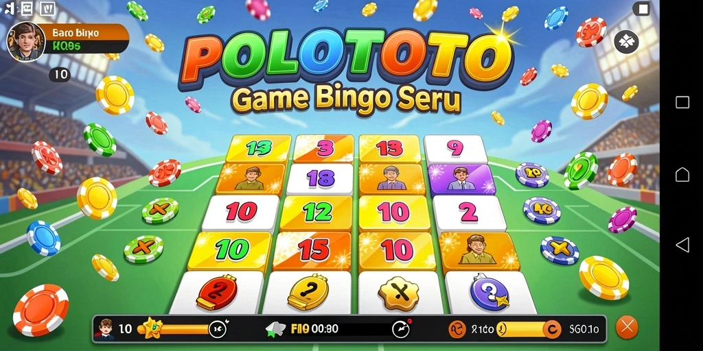 Gameplay bingo seru dengan antarmuka menarik di POLOTOTO.