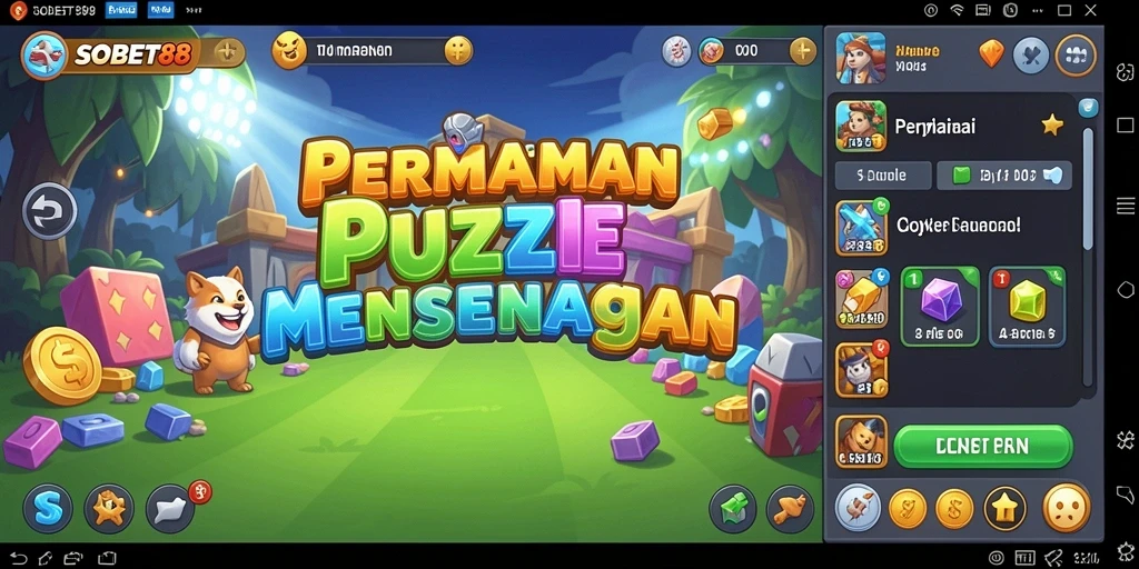 Screenshot gameplay SOBET88 yang menunjukkan tantangan puzzle yang mengasyikkan.