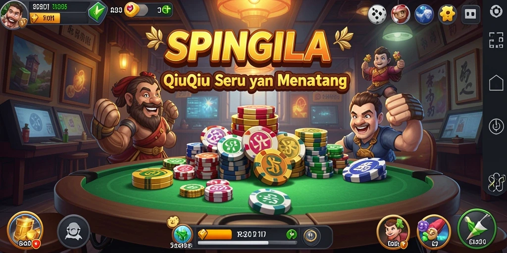 Tampilan gameplay SPINGILA yang seru dan mendebarkan.