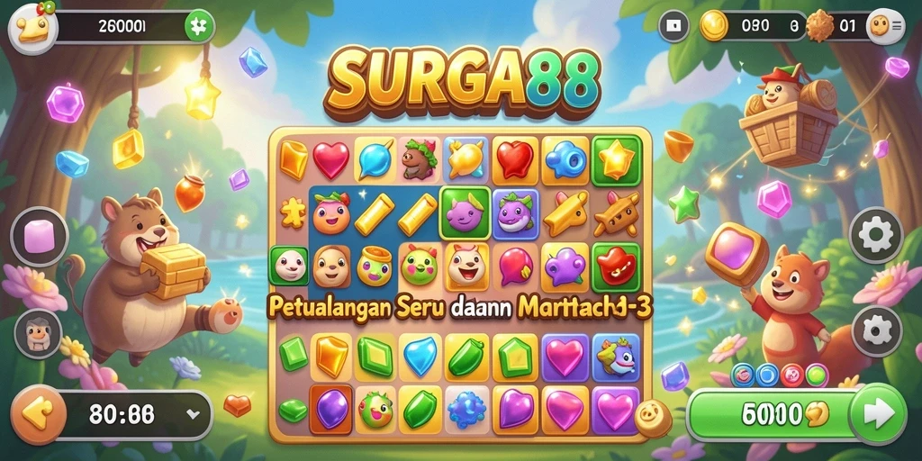Pandangan menarik dari gameplay SURGA88 yang seru dan penuh warna.