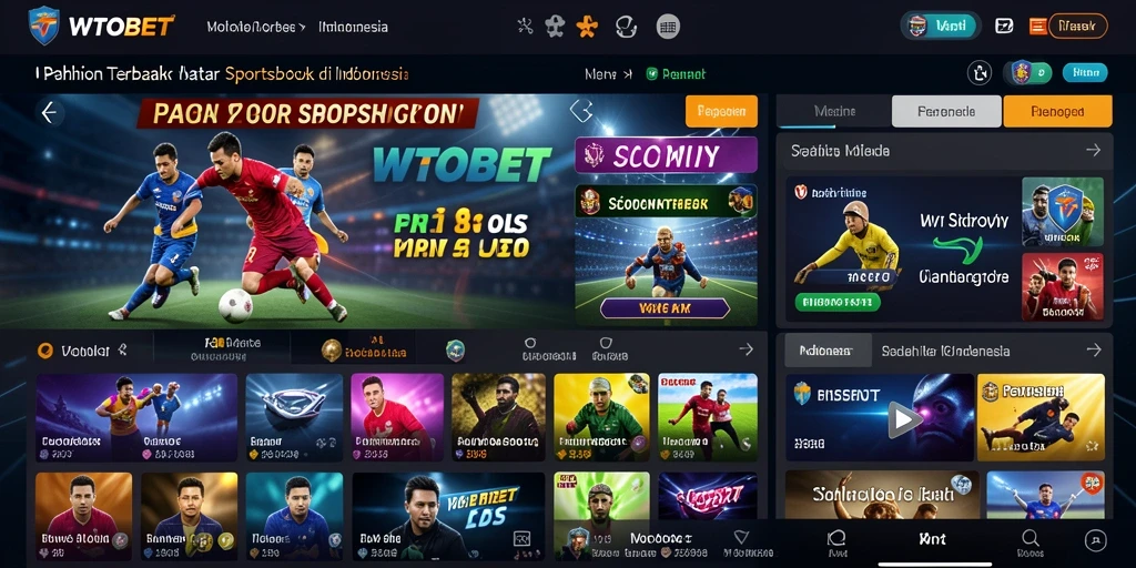 Tampilan gameplay Sportsbook yang menarik dan interaktif.
