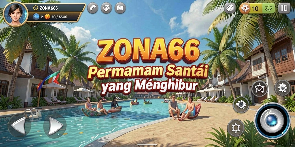 Screenshot gameplay ZONA66 yang menampilkan desain dan interaksi yang menarik.